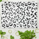 Search for black and white print tea towels Snow leopard