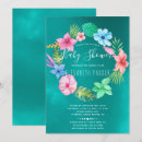 Search for pink and teal baby shower invitations Botanical