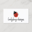 Search for ladybug business cards Red