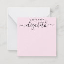 Search for blush pink note cards Feminine