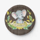 Search for rustic plates Boy baby shower