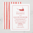 Search for red beach wedding invitations Summer