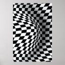 Search for black and white optical illusion art Squares
