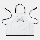 Search for black golf aprons Black and white