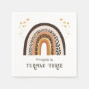 Search for rainbow napkins 3rd birthday