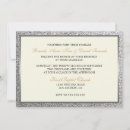 Search for ivory silver wedding invitations White