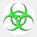 Search for biohazard round stickers Cool