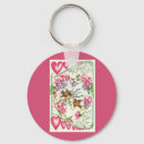Search for victorian valentine key rings Vintage