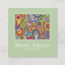 Search for paisley business cards Seamstress