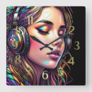 Search for blue stained glass clocks Purple