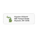 Search for michigan return address labels Map
