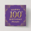 Search for purple square badges Birthday party
