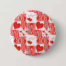 Search for heart abstract badges Red