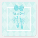Search for blue baby footprints stickers Boy baby shower