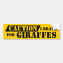 Search for giraffe face bumper stickers Giraffes