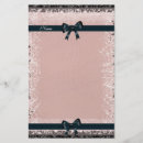 Search for pink stationery paper Black