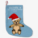 Search for teddy bear christmas stockings Blue