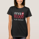 Search for give blood play hockey tshirts Distressed
