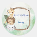 Search for jungle zoo party stickers Birthday