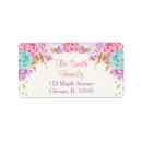 Search for purple teal return address labels Floral