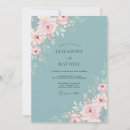 Search for dusty blue and pink wedding invitations Blush