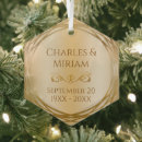 Search for wedding anniversary christmas tree decorations Golden