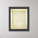 Search for sheet music canvas prints Vintage