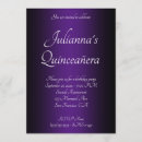 Search for royal quinceanera invitations Purple
