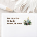 Search for candle return address labels Watercolor