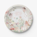Search for enchanted forest paper plates Fairy first birthday