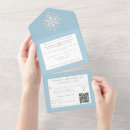 Search for ice blue wedding invitations Qr code