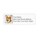 Search for welsh corgi return address labels Pet