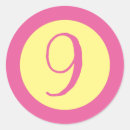 Search for number 9 stickers Nine