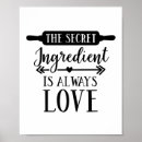 Search for ingredients posters Baking