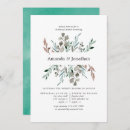 Search for winter rehearsal dinner invitations Greenery
