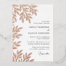Search for rose gold leaf invitations Elegant
