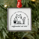 Search for cat lovers christmas tree decorations Coffee lover