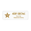 Search for glow return address labels Gold