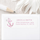Search for pink nautical baby shower return address labels Summer