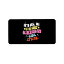 Search for birthday cake return address labels Girl