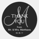 Search for anniversary thank you wedding stickers Black