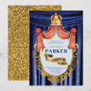 Search for blue and gold prince birthday invitations Royal