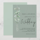 Search for dark green wedding invitations Botanical