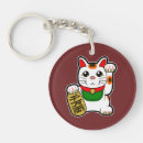 Search for good luck cat key rings Kawaii