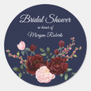 Search for navy blue and pink stickers Bridal shower