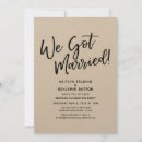 Search for kraft paper wedding invitations We got married