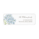 Search for hydrangea flowers return address labels Elegant