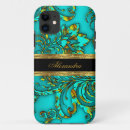 Search for teal damask iphone cases Black