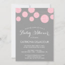 Search for pink gray baby shower invitations Chic