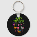 Search for funny flamingo key rings Halloween